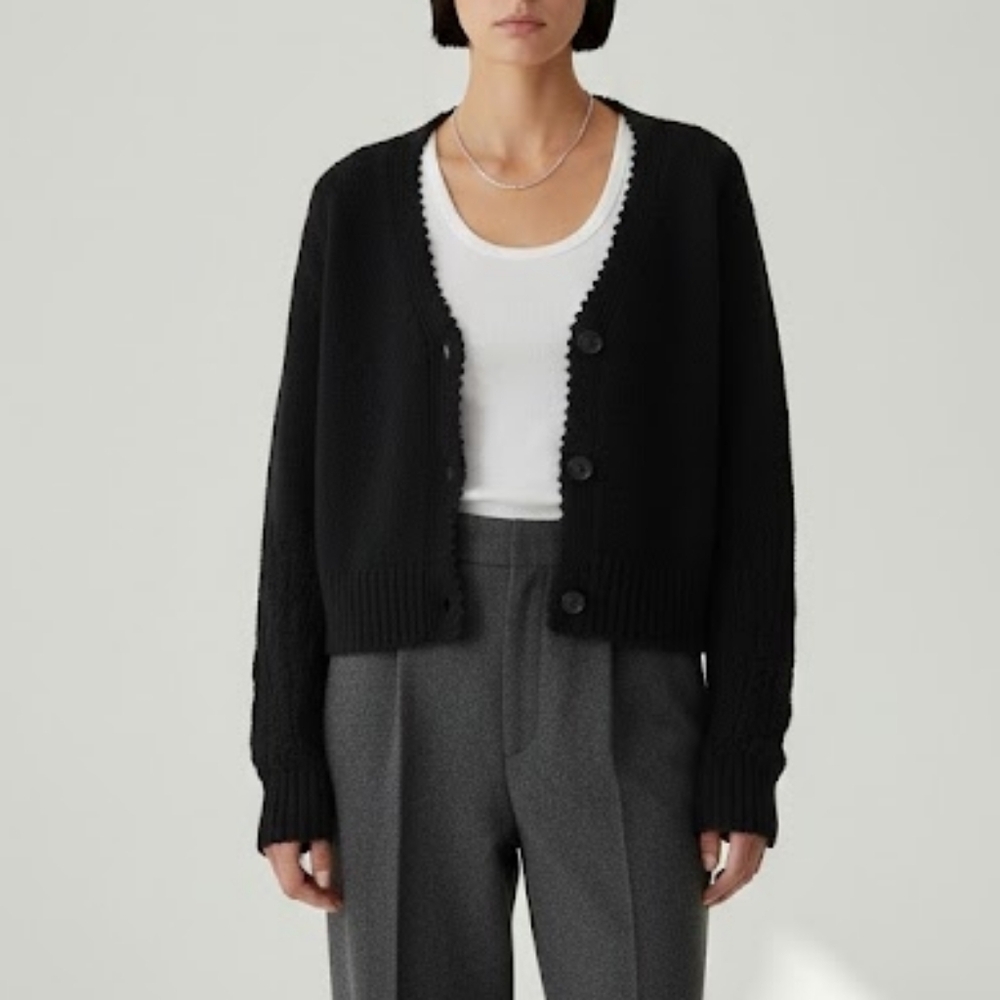 Rachel Comey Olia Cardigan In Black Size Medium